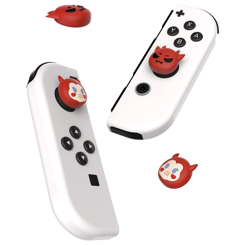 playvital Halloween Joystick Caps for Nintendo Switch, Thumbstick Grips for Switch Lite, Analog Cover for OLED Joycon Thumb Grip Caps - Little Devils - Image 5
